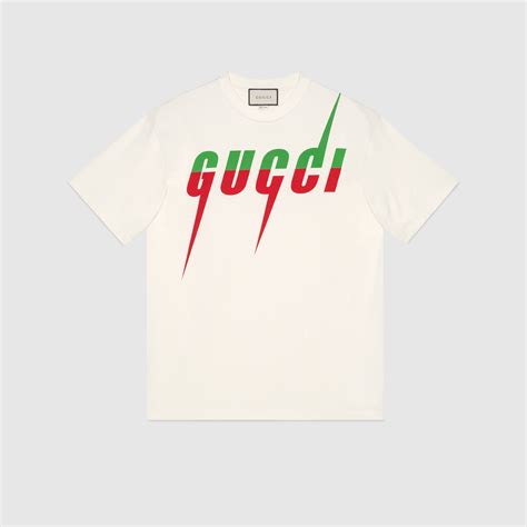 maglia con logo gucci|t-shirt gucci.